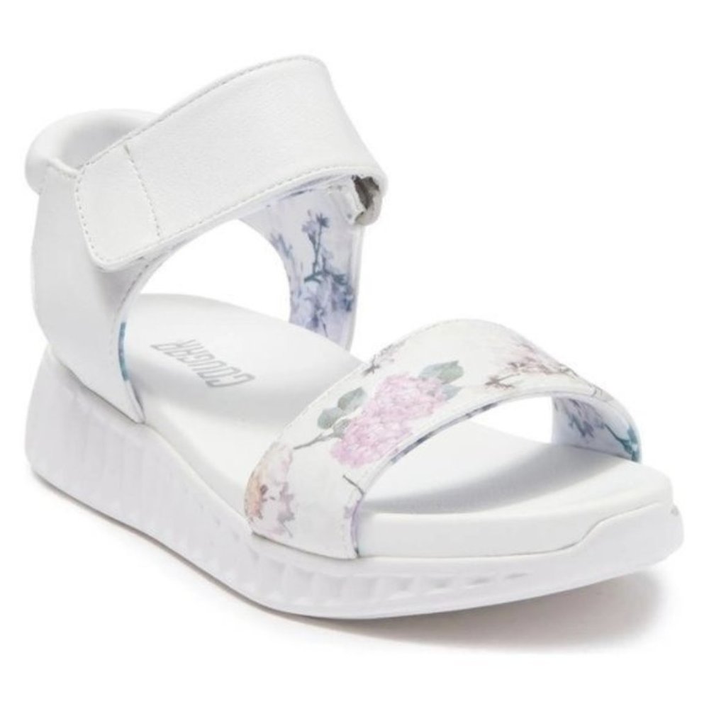 COUGAR Fiesta Floral Platform Ankle Strap Sandal Comfortable - Blossom/White NEW